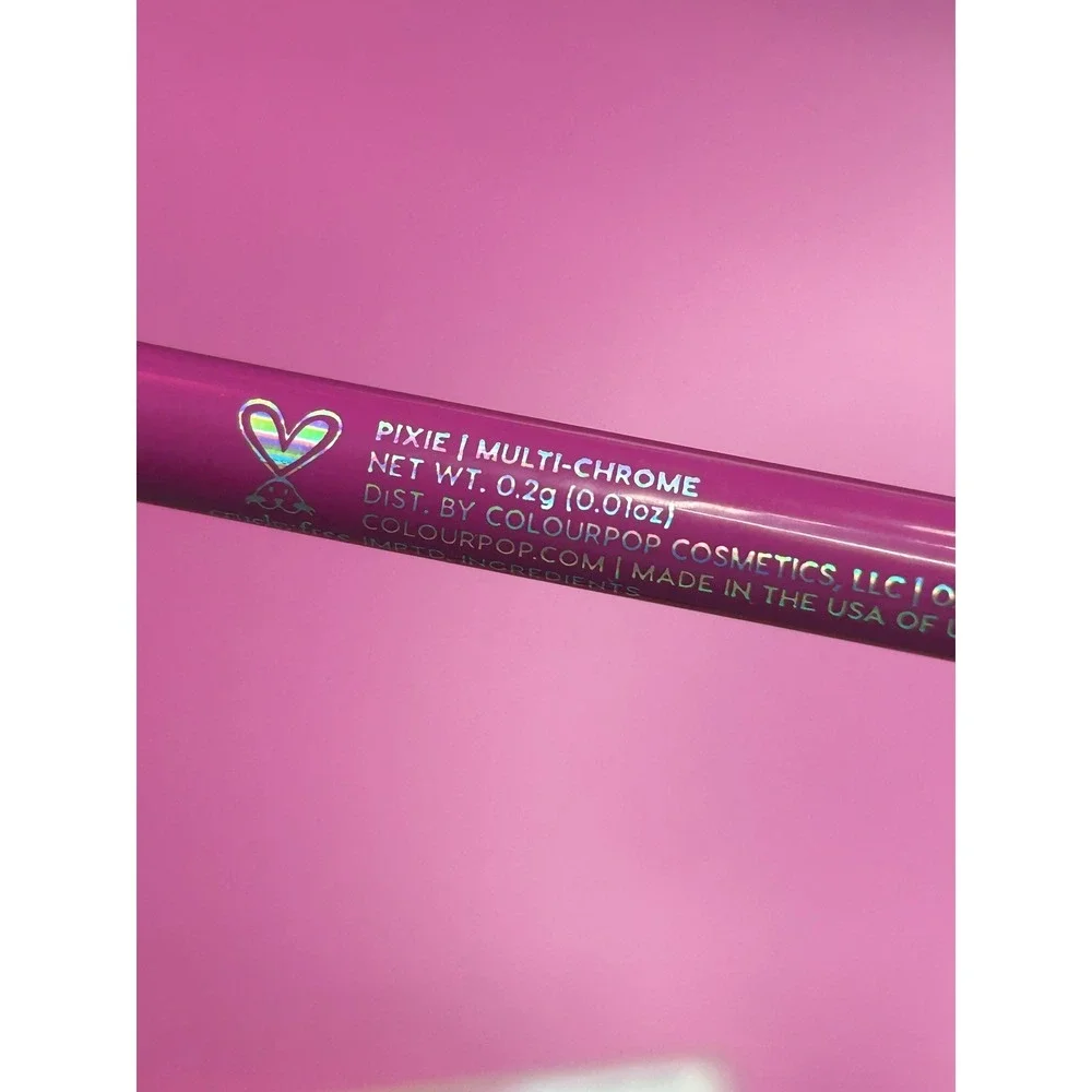 ColourPop Waterproof Creme Gel Liner PIXIE Pink Green Multi-Chrome 18hr Wear New